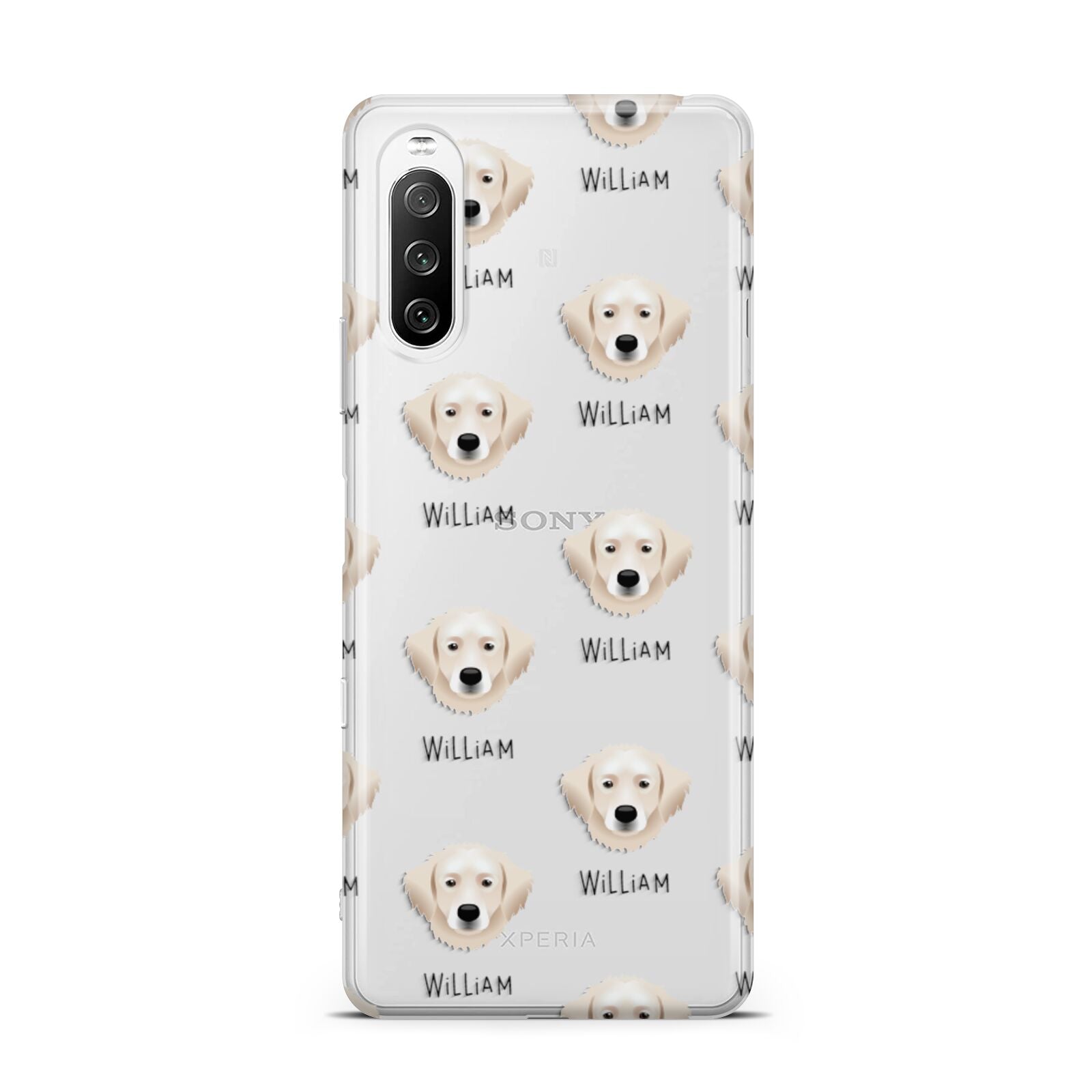 Hungarian Kuvasz Icon with Name Sony Xperia 10 III Case