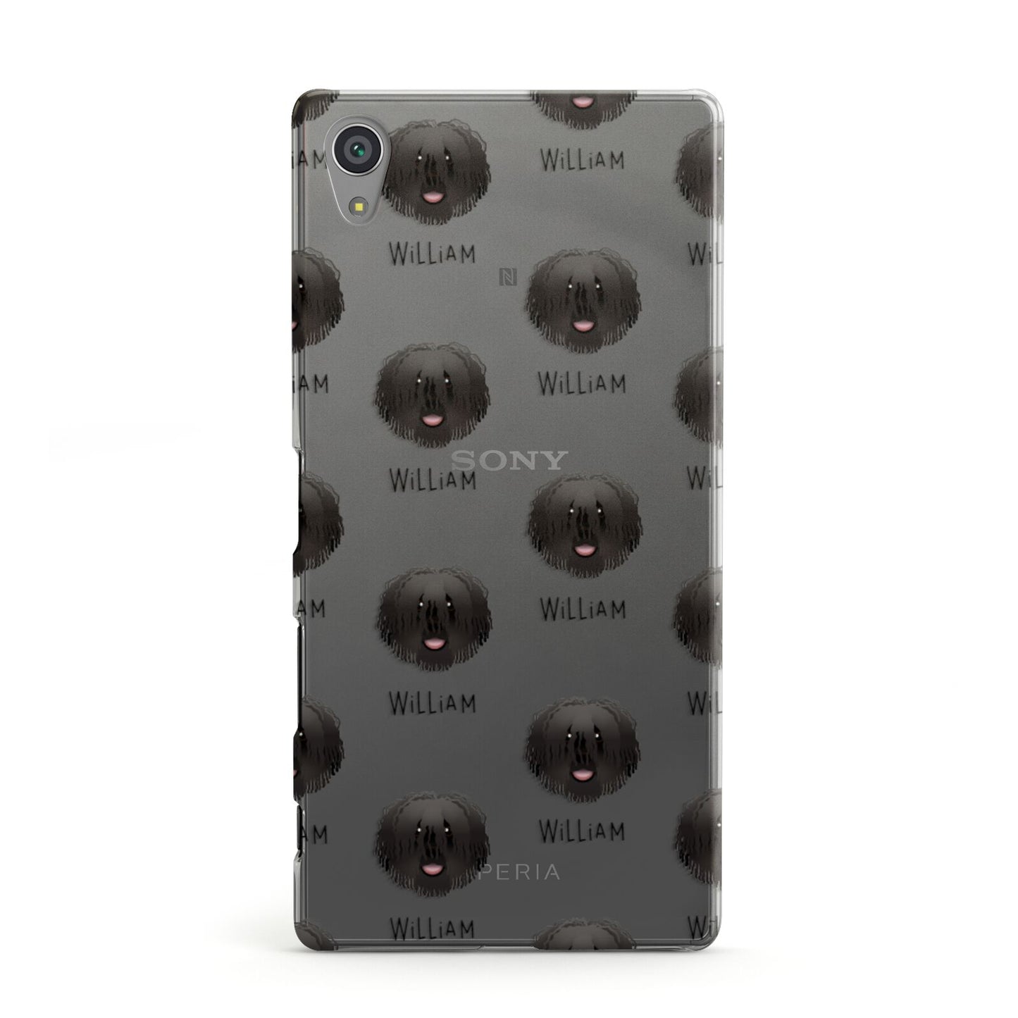 Hungarian Puli Icon with Name Sony Xperia Case