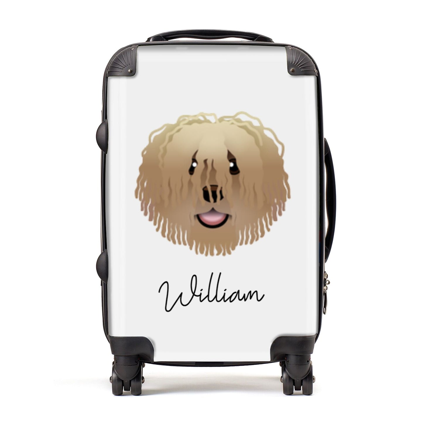 Hungarian Puli Personalised Suitcase