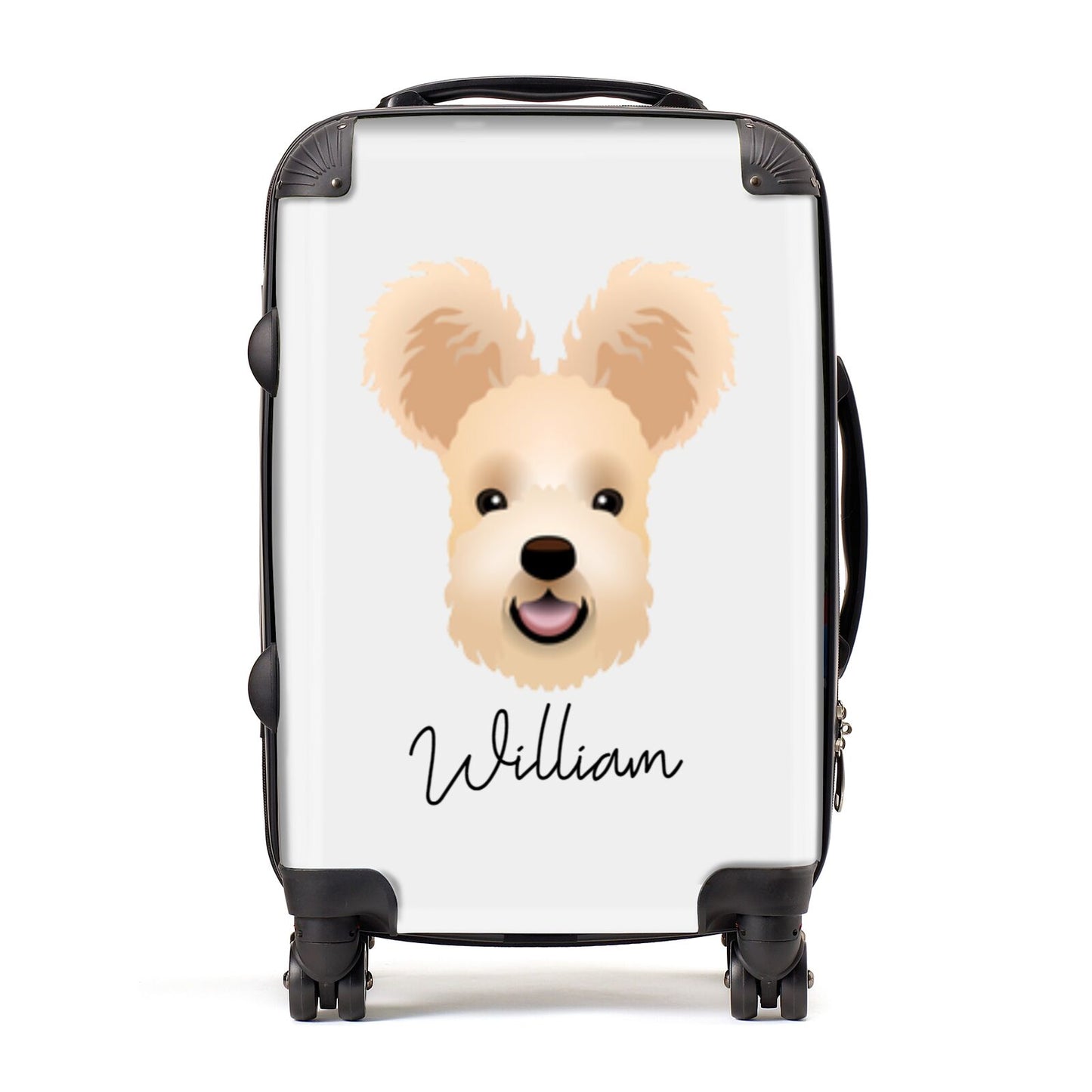 Hungarian Pumi Personalised Suitcase