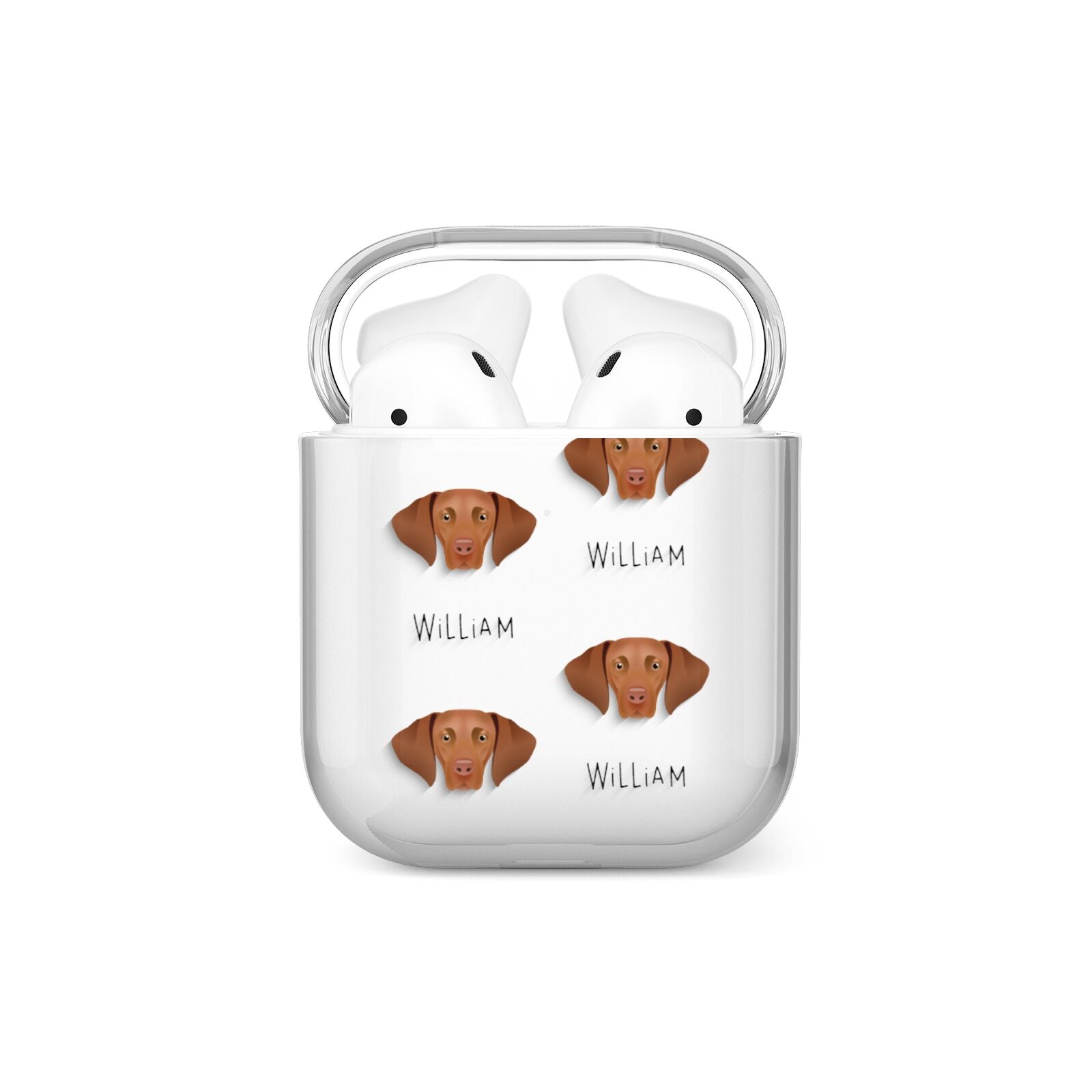 Hungarian Vizsla Icon with Name AirPods Case