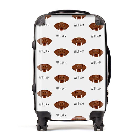 Hungarian Vizsla Icon with Name Suitcase