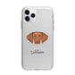 Hungarian Vizsla Personalised Apple iPhone 11 Pro Max in Silver with Bumper Case