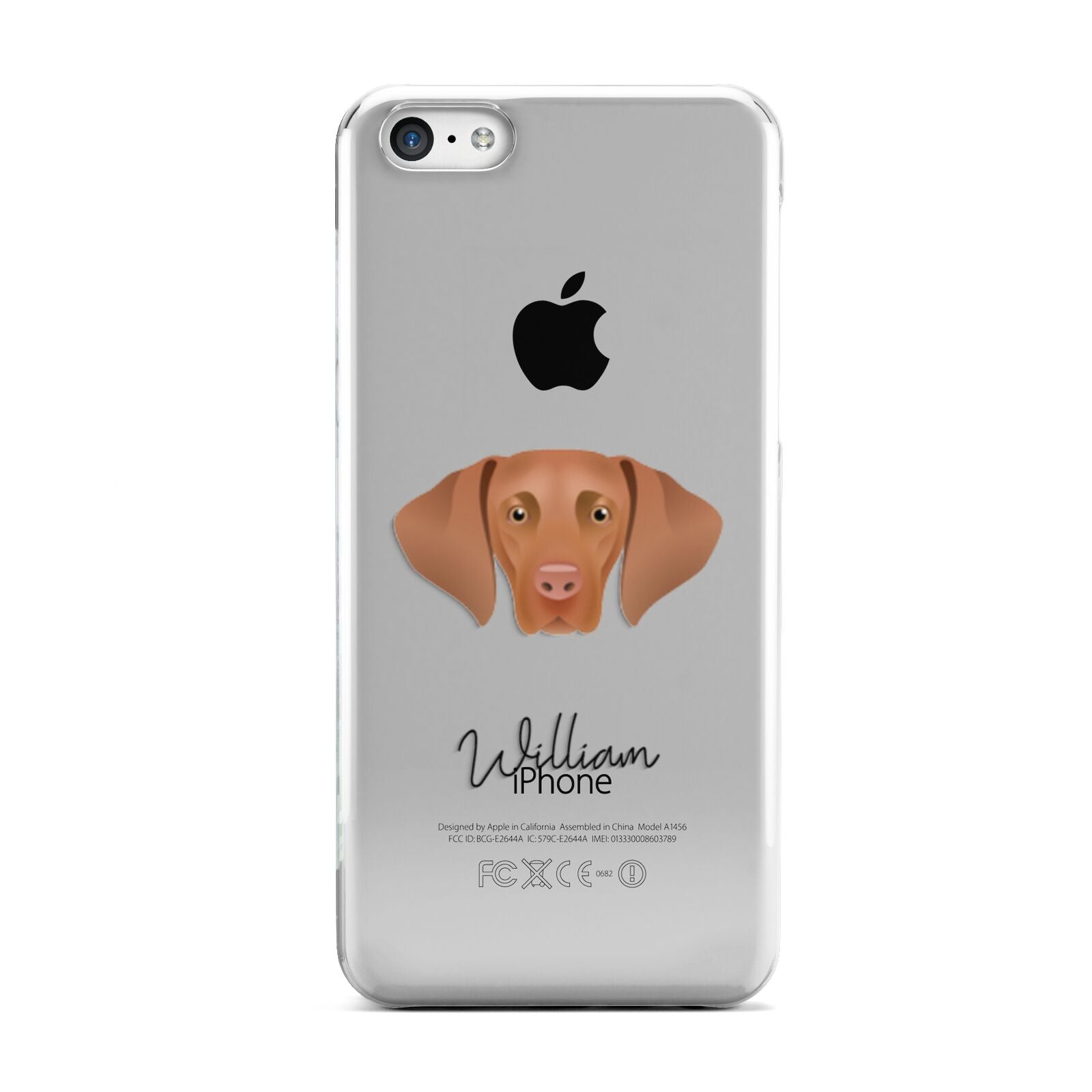 Hungarian Vizsla Personalised Apple iPhone 5c Case