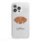 Hungarian Vizsla Personalised iPhone 13 Pro Clear Bumper Case