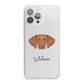 Hungarian Vizsla Personalised iPhone 13 Pro Max Clear Bumper Case