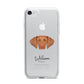 Hungarian Vizsla Personalised iPhone 7 Bumper Case on Silver iPhone