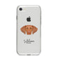 Hungarian Vizsla Personalised iPhone 8 Bumper Case on Silver iPhone