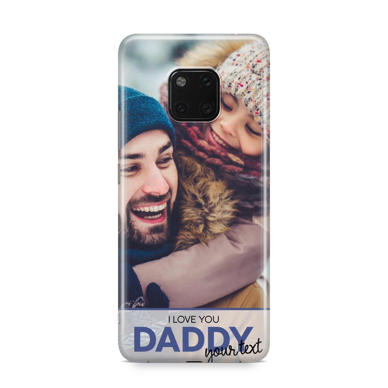 I Love You Daddy Personalised Photo Upload and Name Huawei Mate 20 Pro Phone Case