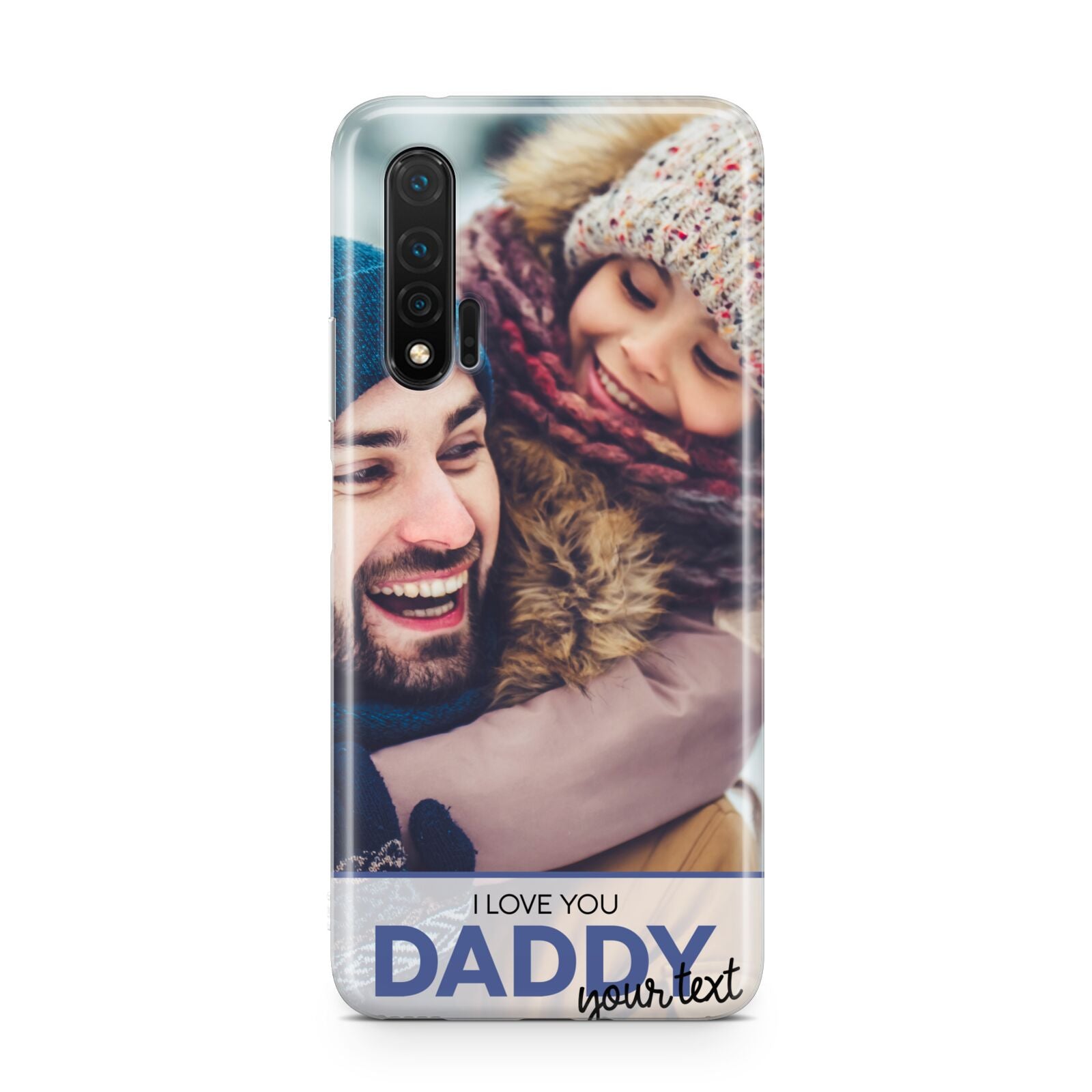 I Love You Daddy Personalised Photo Upload and Name Huawei Nova 6 Phone Case