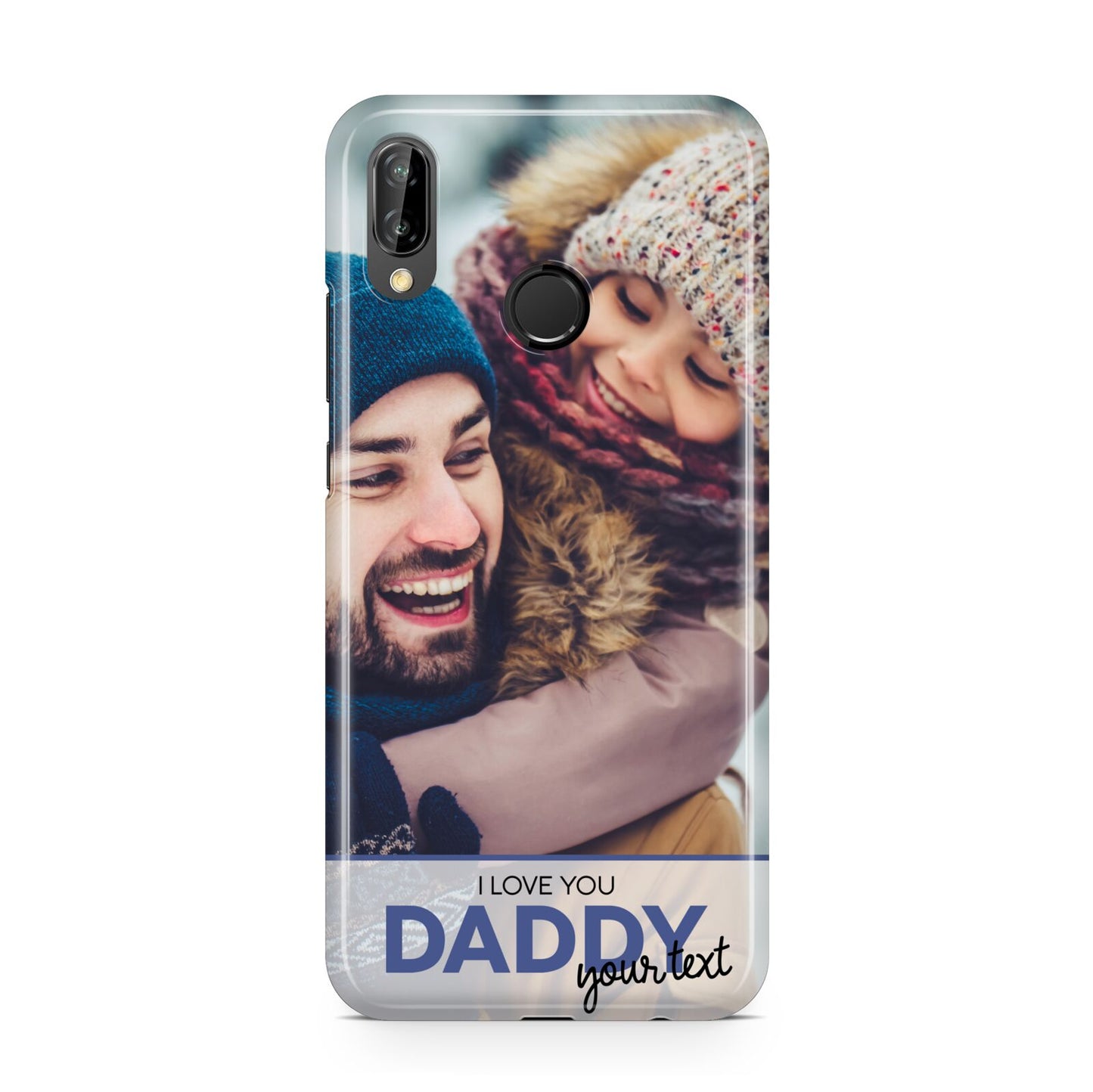 I Love You Daddy Personalised Photo Upload and Name Huawei P20 Lite Phone Case