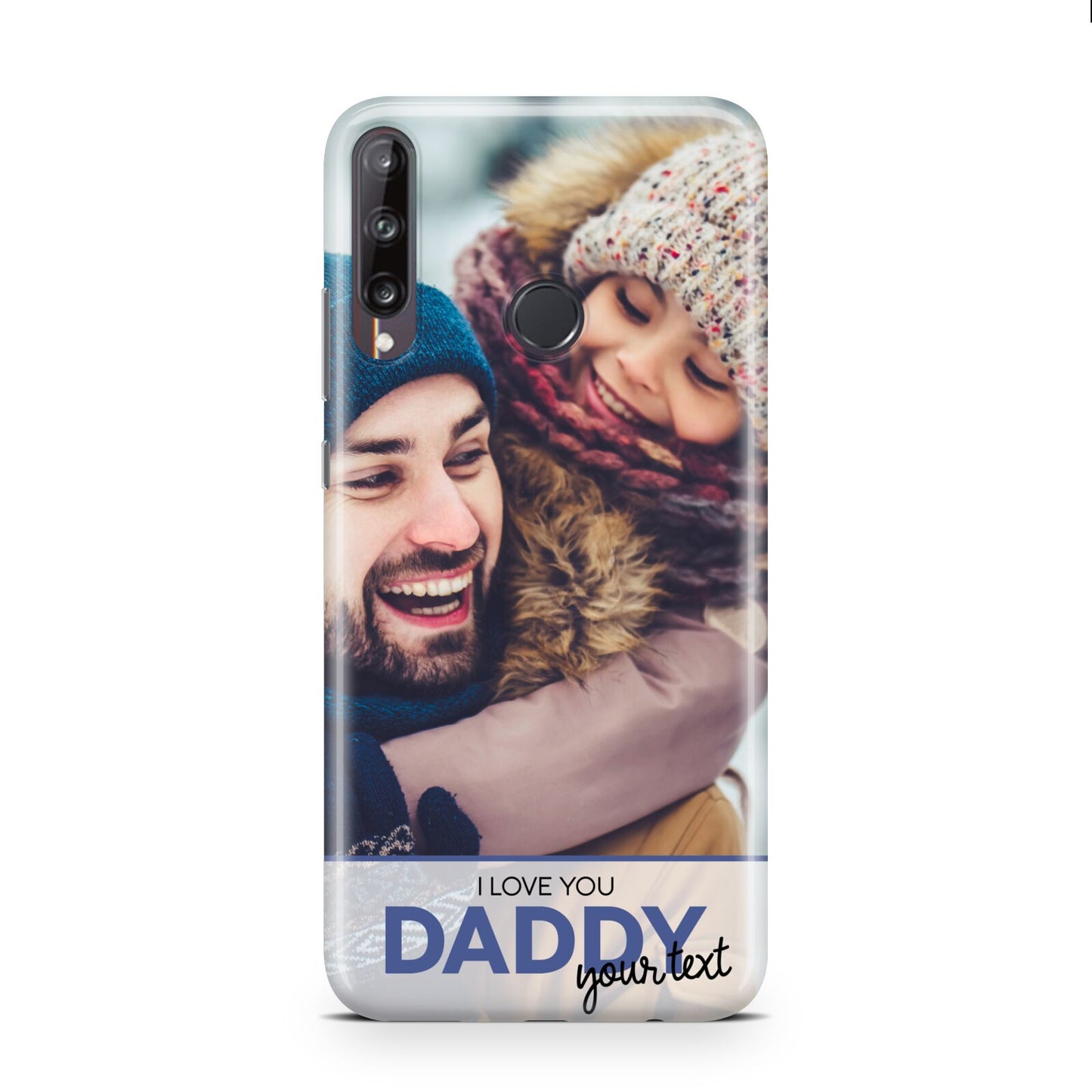 I Love You Daddy Personalised Photo Upload and Name Huawei P40 Lite E Phone Case