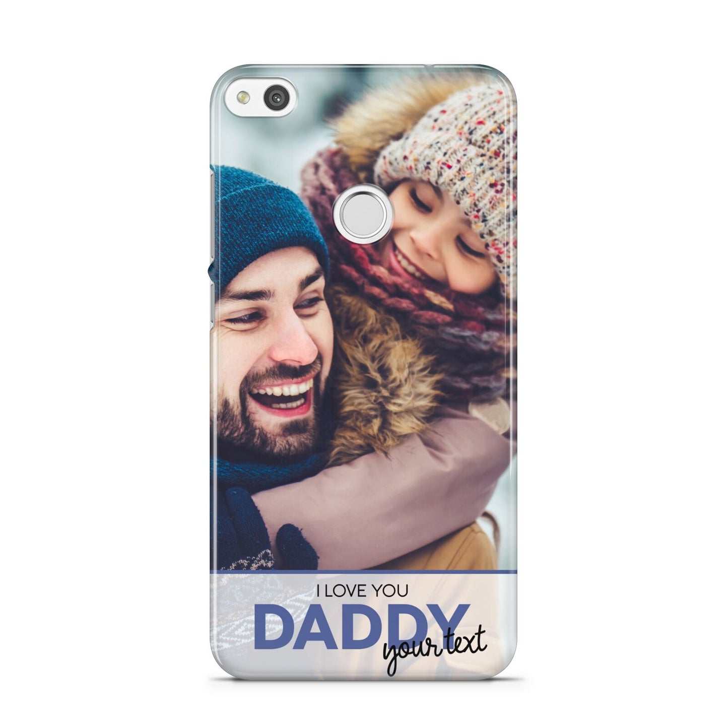 I Love You Daddy Personalised Photo Upload and Name Huawei P8 Lite Case