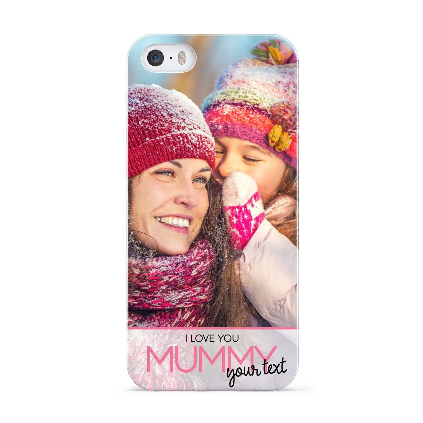 I Love You Mummy Personalised Photo Upload with Text Apple iPhone 5 Case