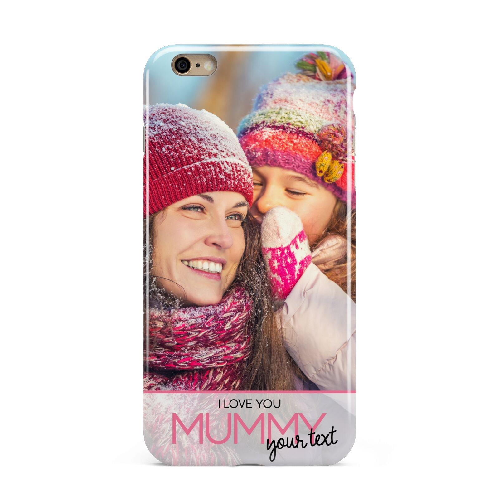 I Love You Mummy Personalised Photo Upload with Text Apple iPhone 6 Plus 3D Tough Case