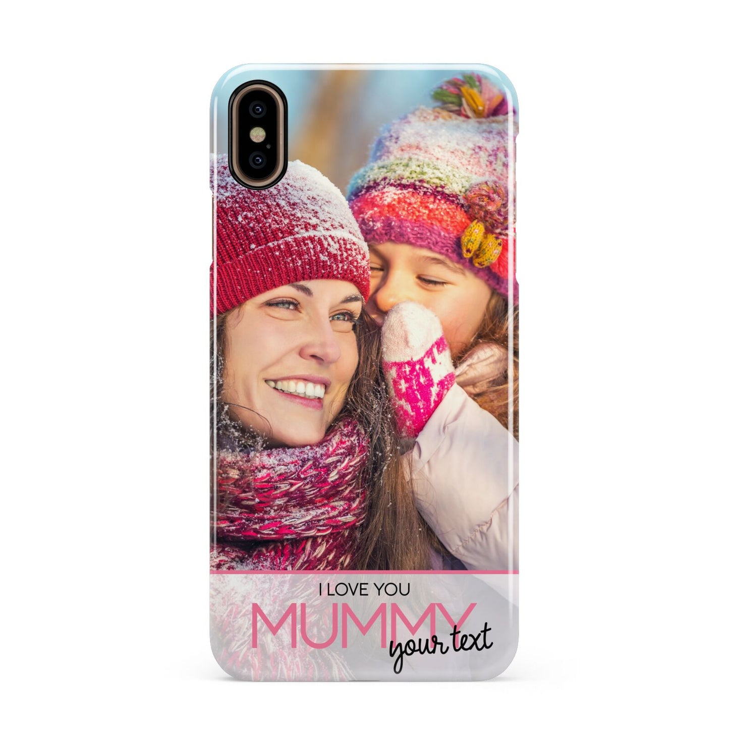 I Love You Mummy Personalised Photo Upload with Text Apple iPhone Xs Max 3D Snap Case