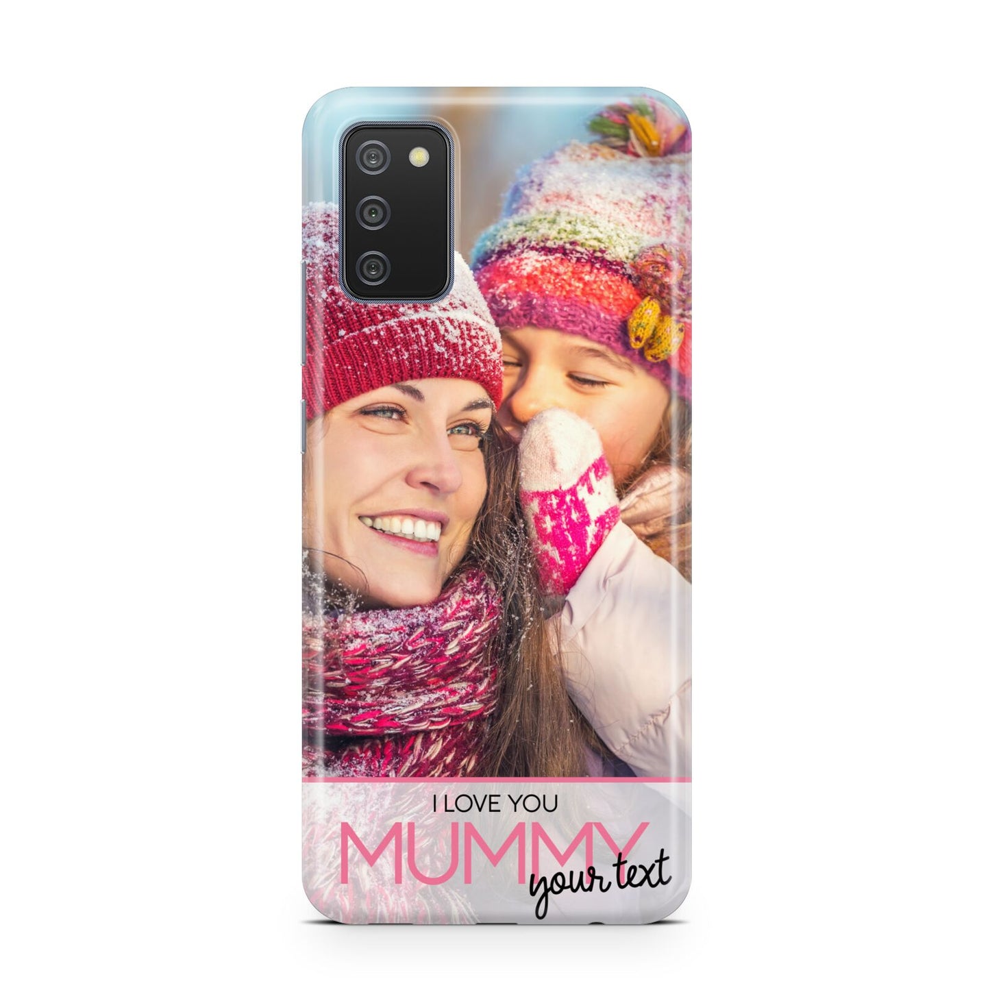 I Love You Mummy Personalised Photo Upload with Text Samsung A02s Case