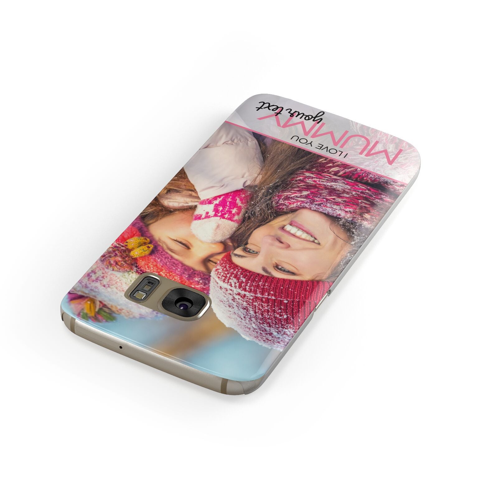 I Love You Mummy Personalised Photo Upload with Text Samsung Galaxy Case Front Close Up