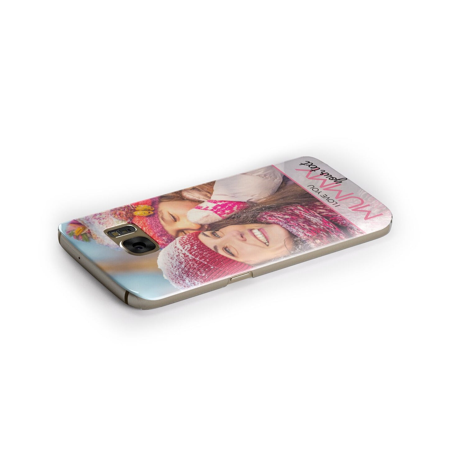 I Love You Mummy Personalised Photo Upload with Text Samsung Galaxy Case Side Close Up