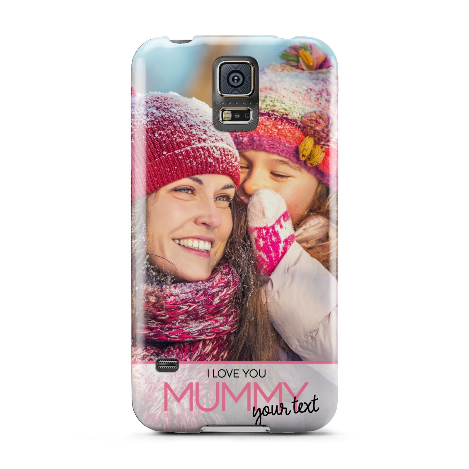 I Love You Mummy Personalised Photo Upload with Text Samsung Galaxy S5 Case