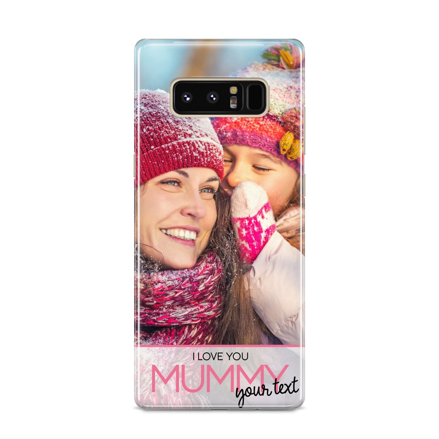 I Love You Mummy Personalised Photo Upload with Text Samsung Galaxy S8 Case