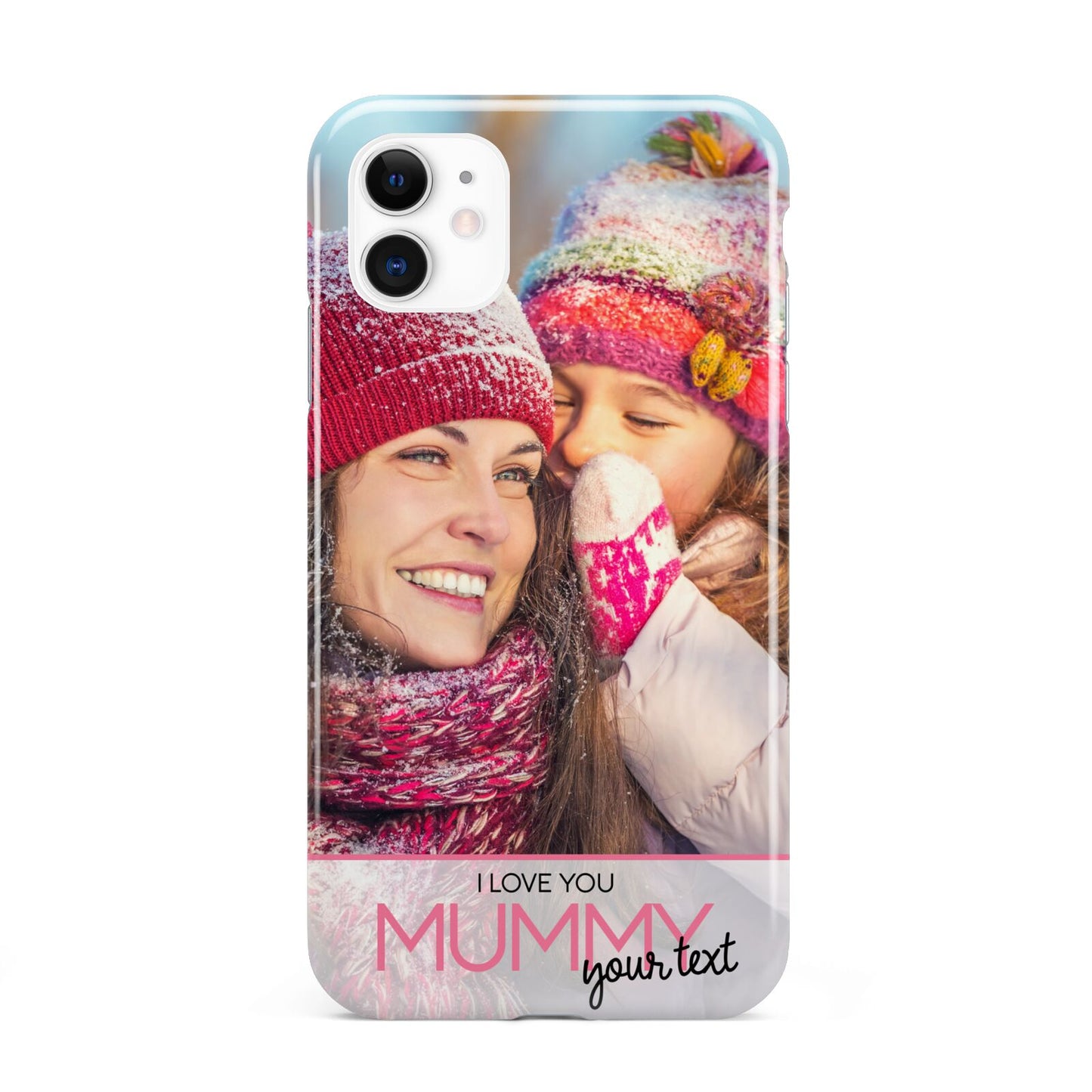 I Love You Mummy Personalised Photo Upload with Text iPhone 11 3D Tough Case