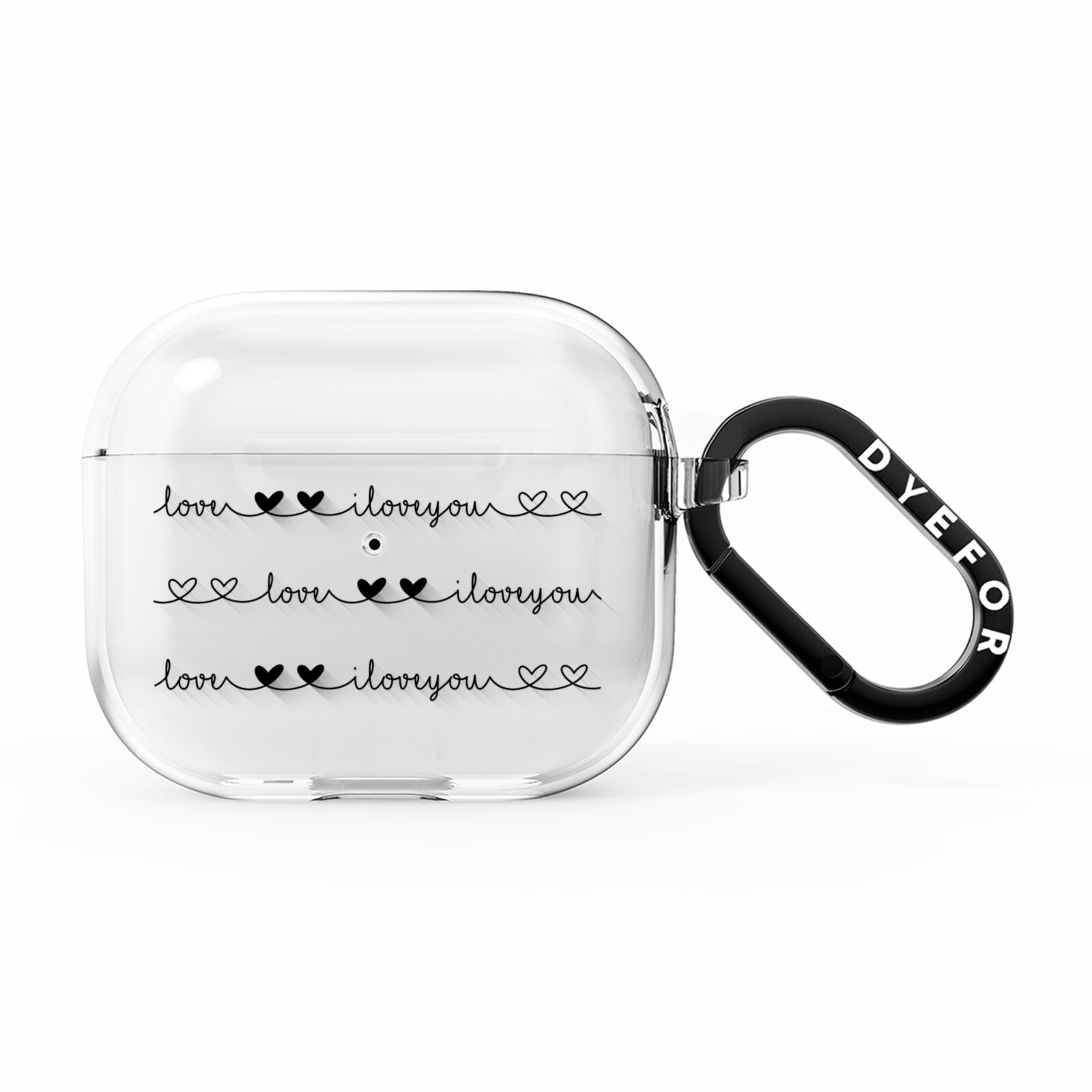 I Love You Repeat AirPods Clear Case 3rd Gen