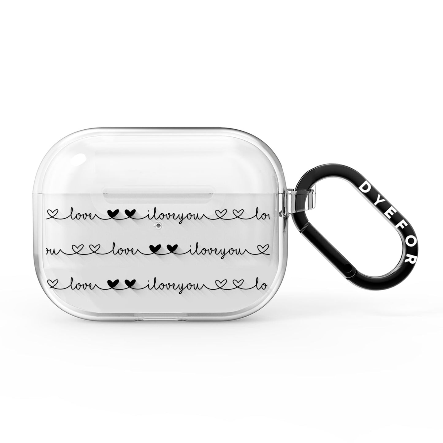 I Love You Repeat AirPods Pro Clear Case