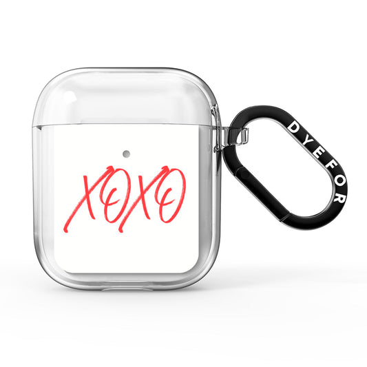 I love you like xo AirPods Clear Case