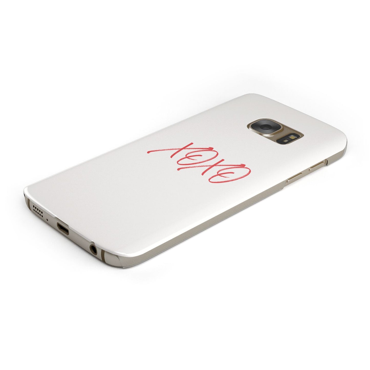 I love you like xo Protective Samsung Galaxy Case Angled Image