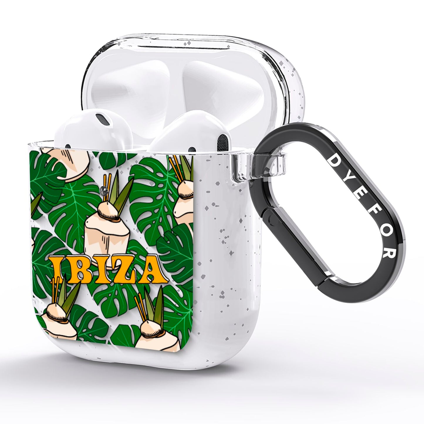 Ibiza AirPods Glitter Case Side Image