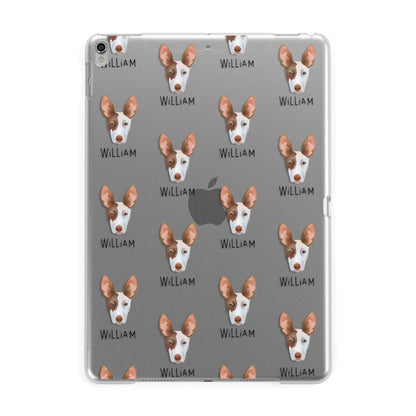 Ibizan Hound Icon with Name Apple iPad Silver Case