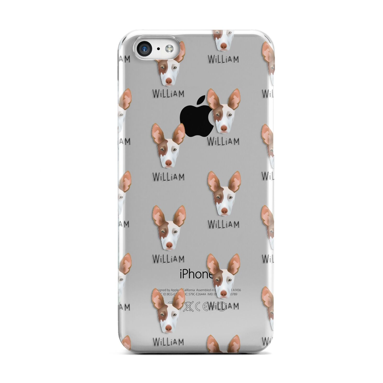 Ibizan Hound Icon with Name Apple iPhone 5c Case