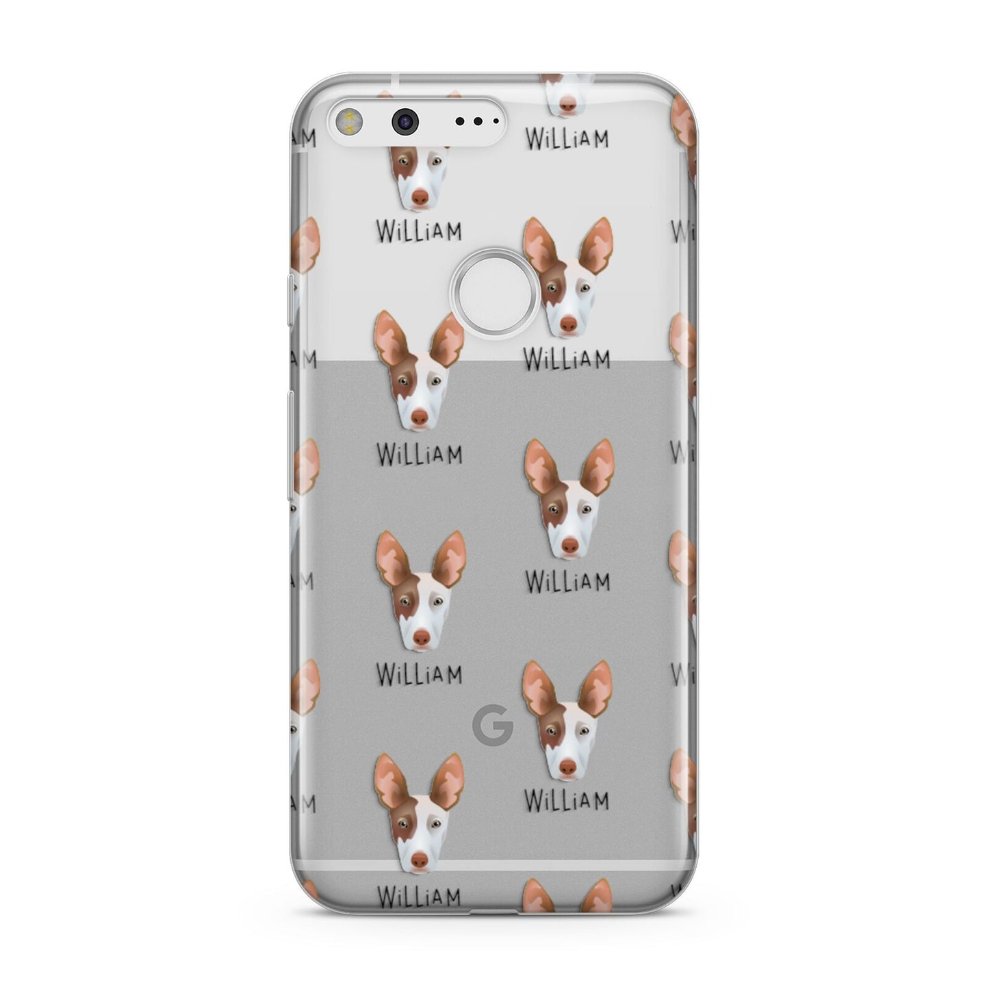 Ibizan Hound Icon with Name Google Pixel Case