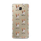 Ibizan Hound Icon with Name Samsung Galaxy A7 2016 Case on gold phone