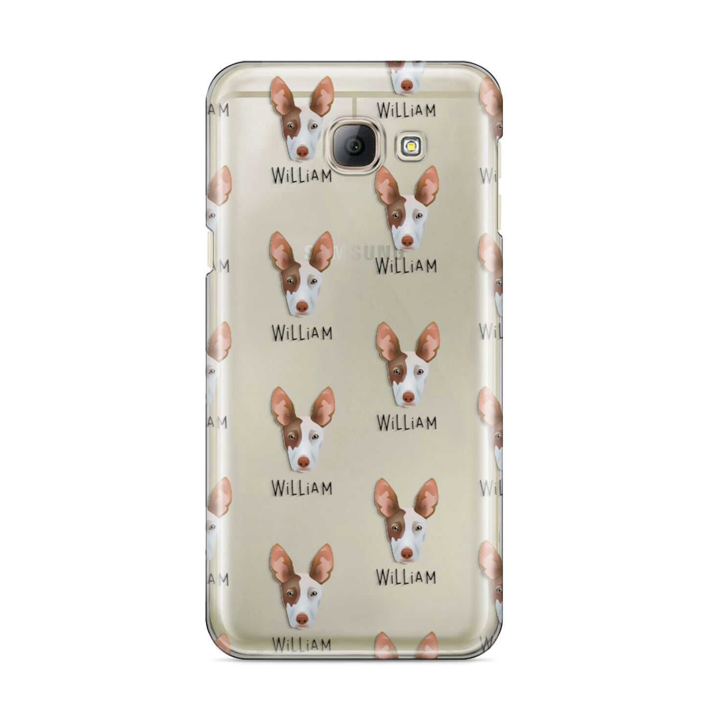 Ibizan Hound Icon with Name Samsung Galaxy A8 2016 Case