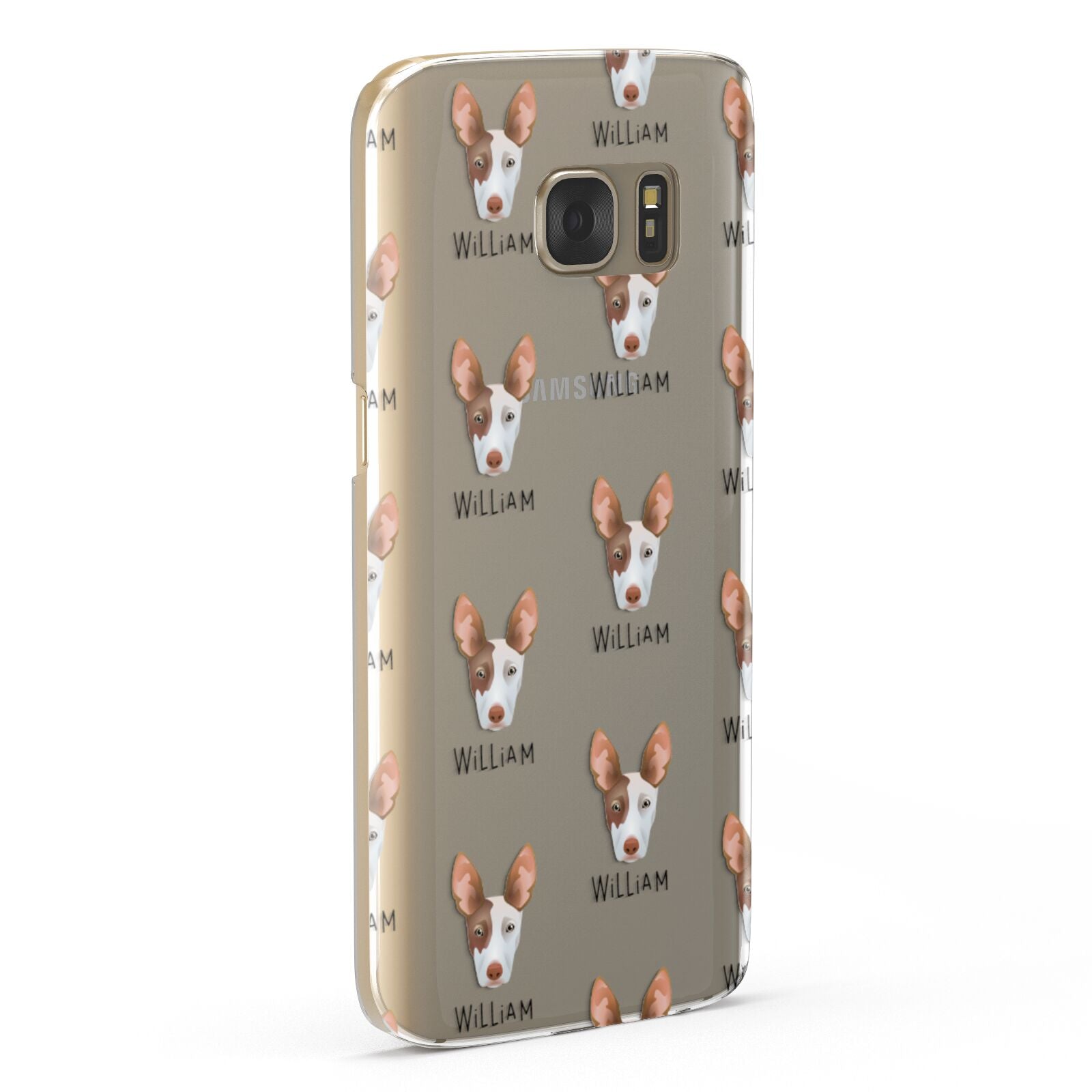 Ibizan Hound Icon with Name Samsung Galaxy Case Fourty Five Degrees