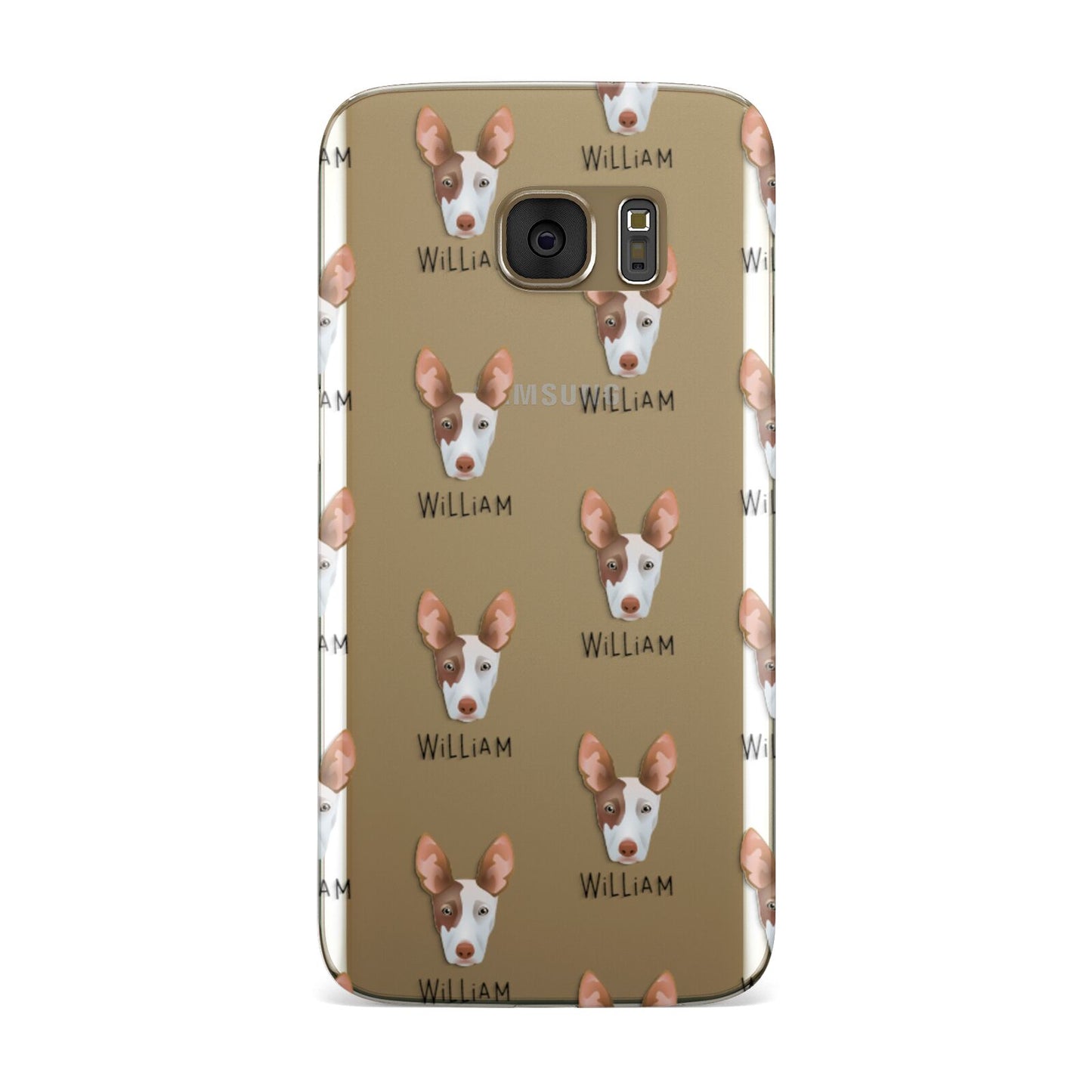 Ibizan Hound Icon with Name Samsung Galaxy Case