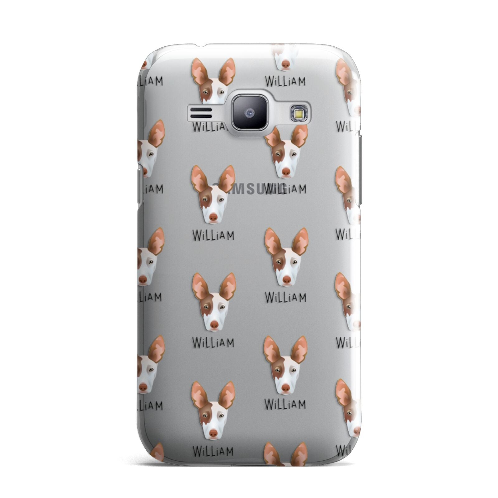 Ibizan Hound Icon with Name Samsung Galaxy J1 2015 Case