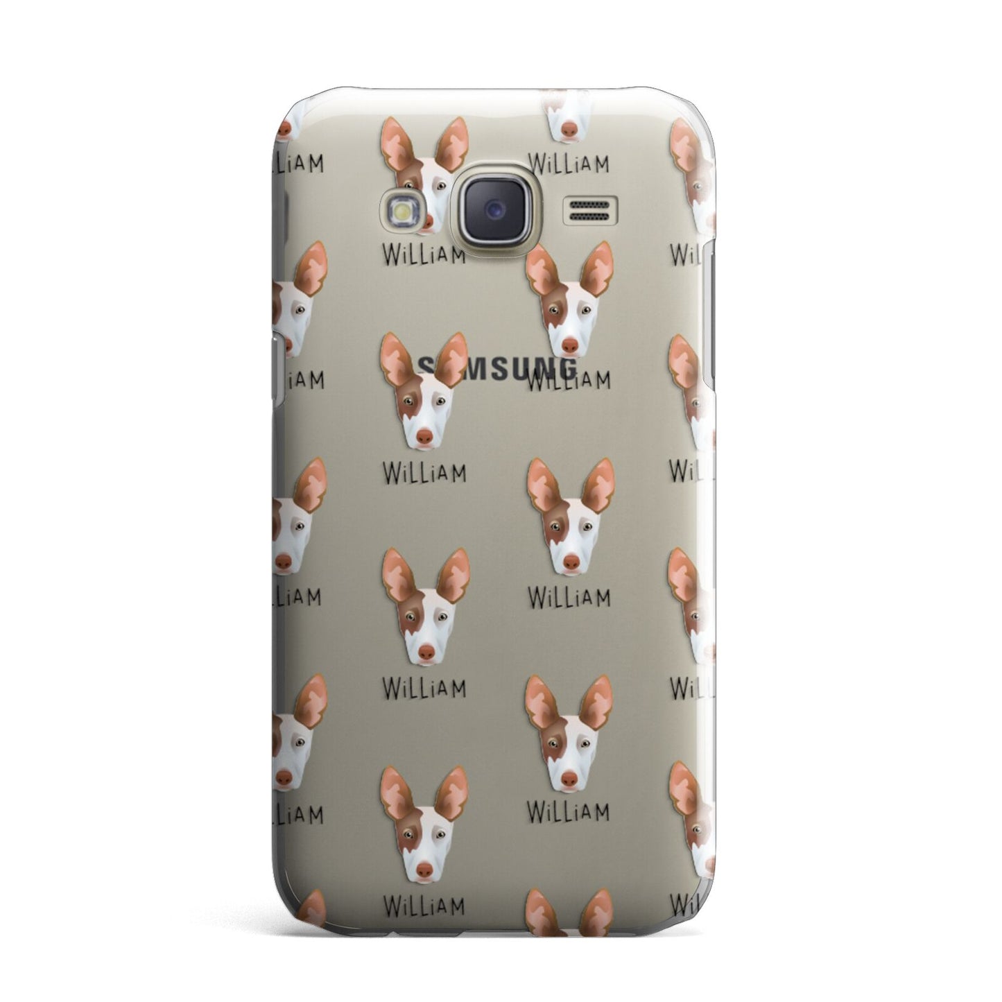 Ibizan Hound Icon with Name Samsung Galaxy J7 Case