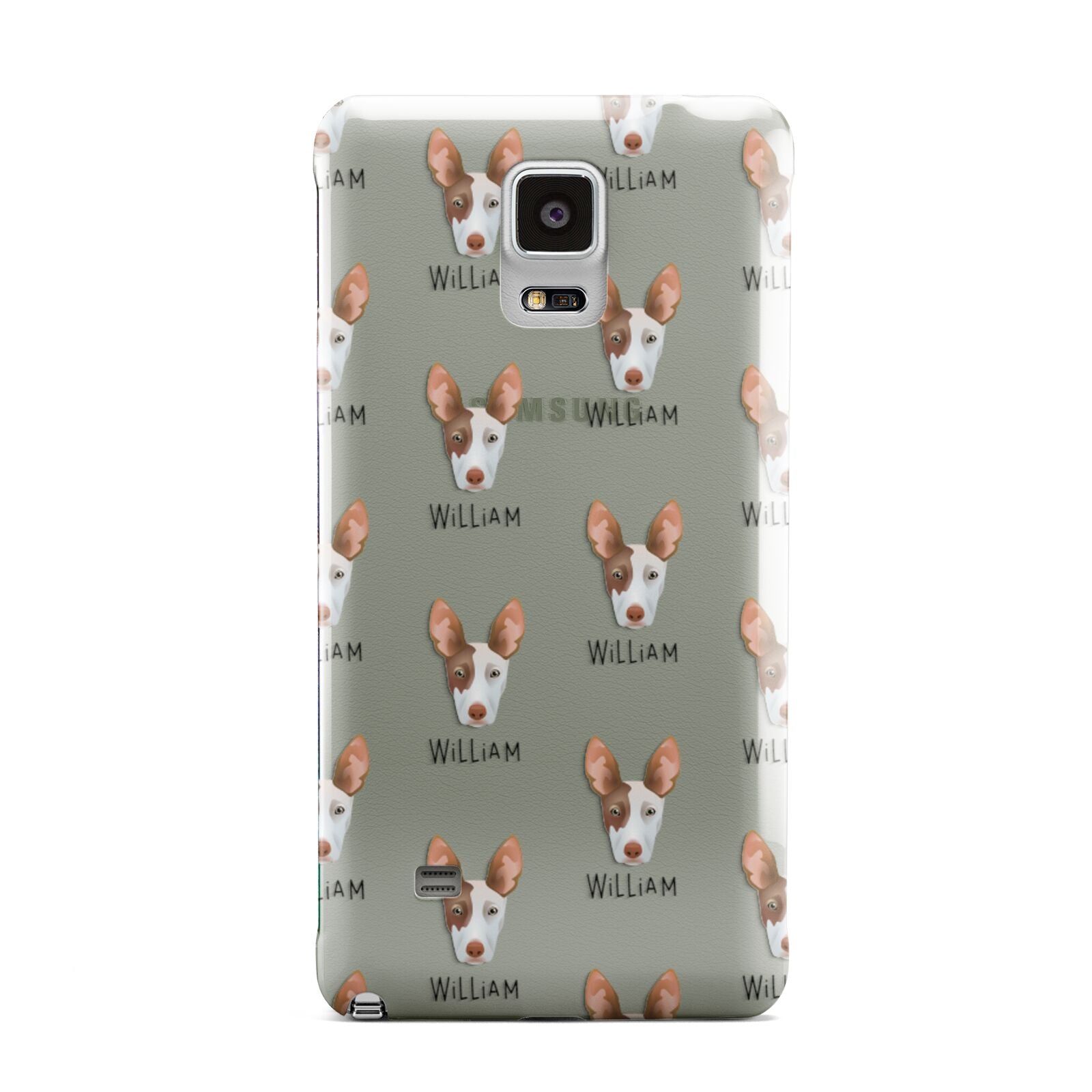 Ibizan Hound Icon with Name Samsung Galaxy Note 4 Case