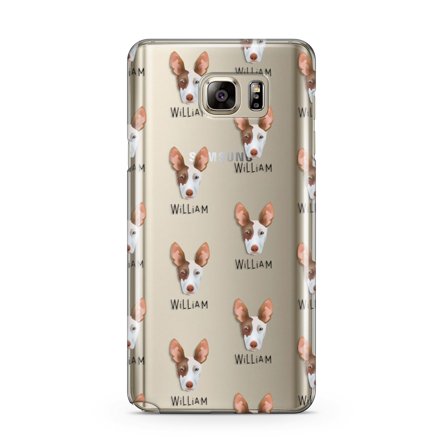 Ibizan Hound Icon with Name Samsung Galaxy Note 5 Case