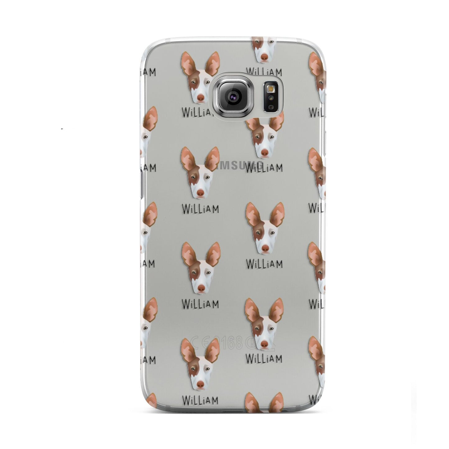 Ibizan Hound Icon with Name Samsung Galaxy S6 Case
