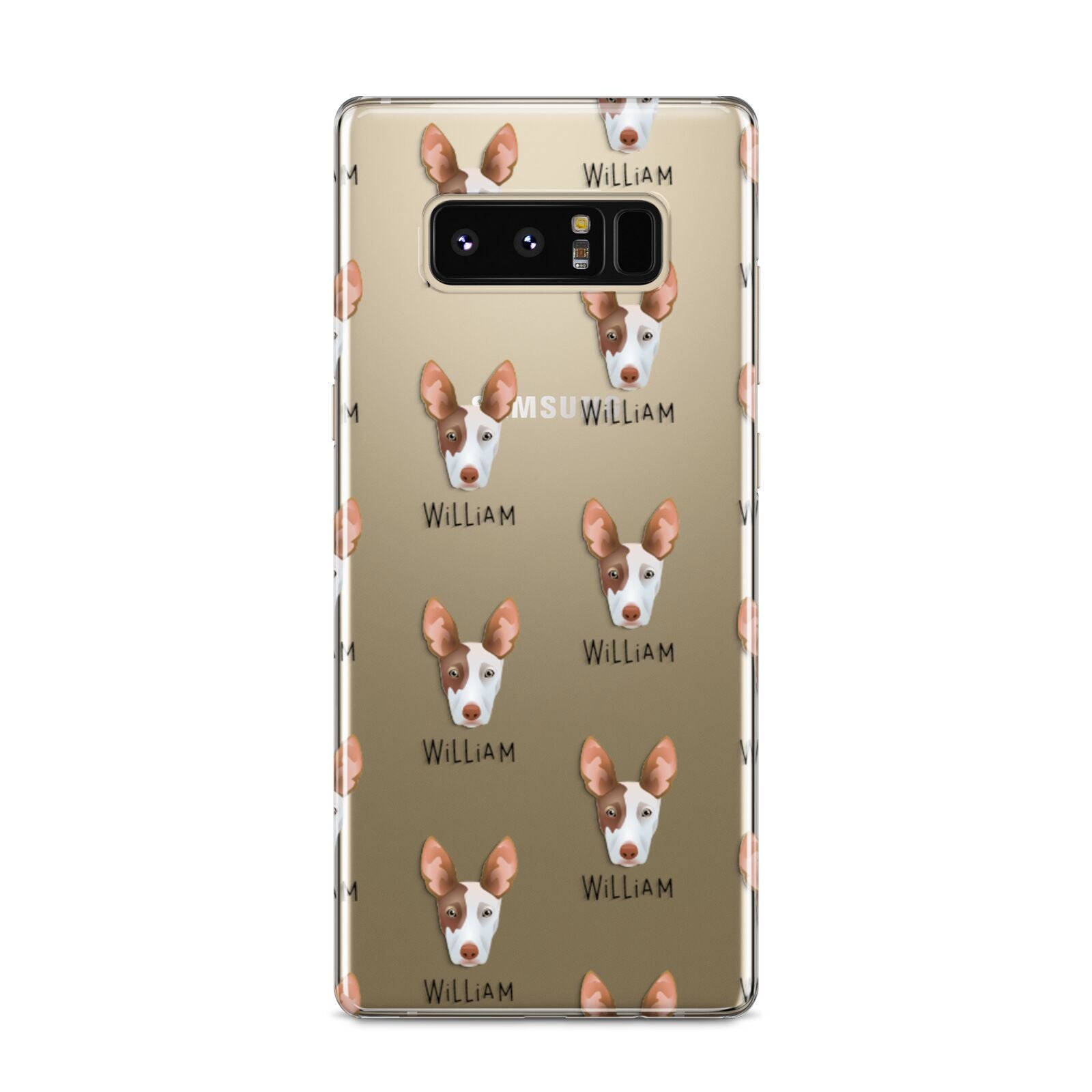 Ibizan Hound Icon with Name Samsung Galaxy S8 Case