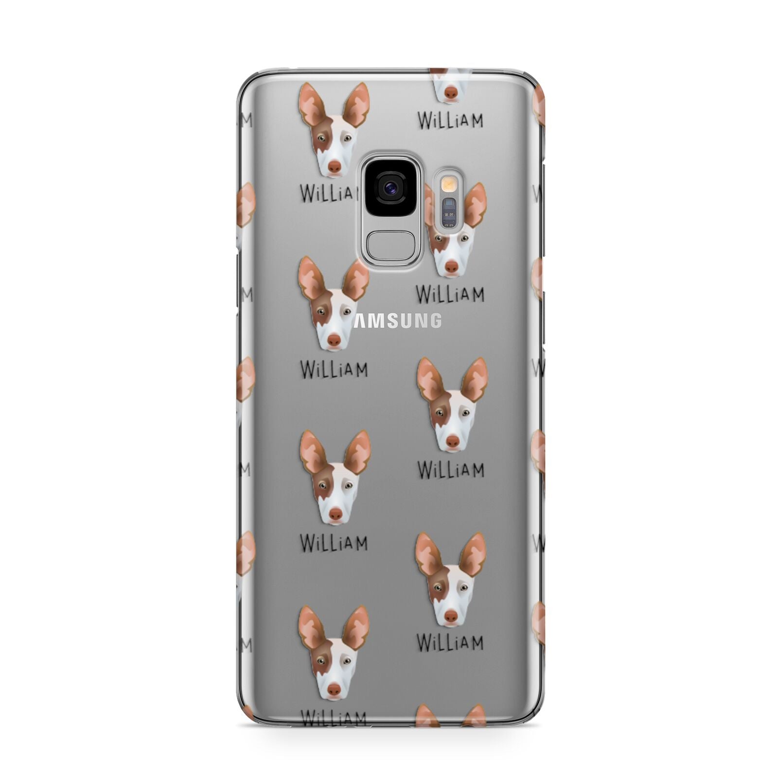 Ibizan Hound Icon with Name Samsung Galaxy S9 Case
