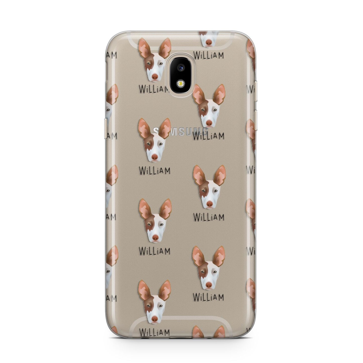 Ibizan Hound Icon with Name Samsung J5 2017 Case