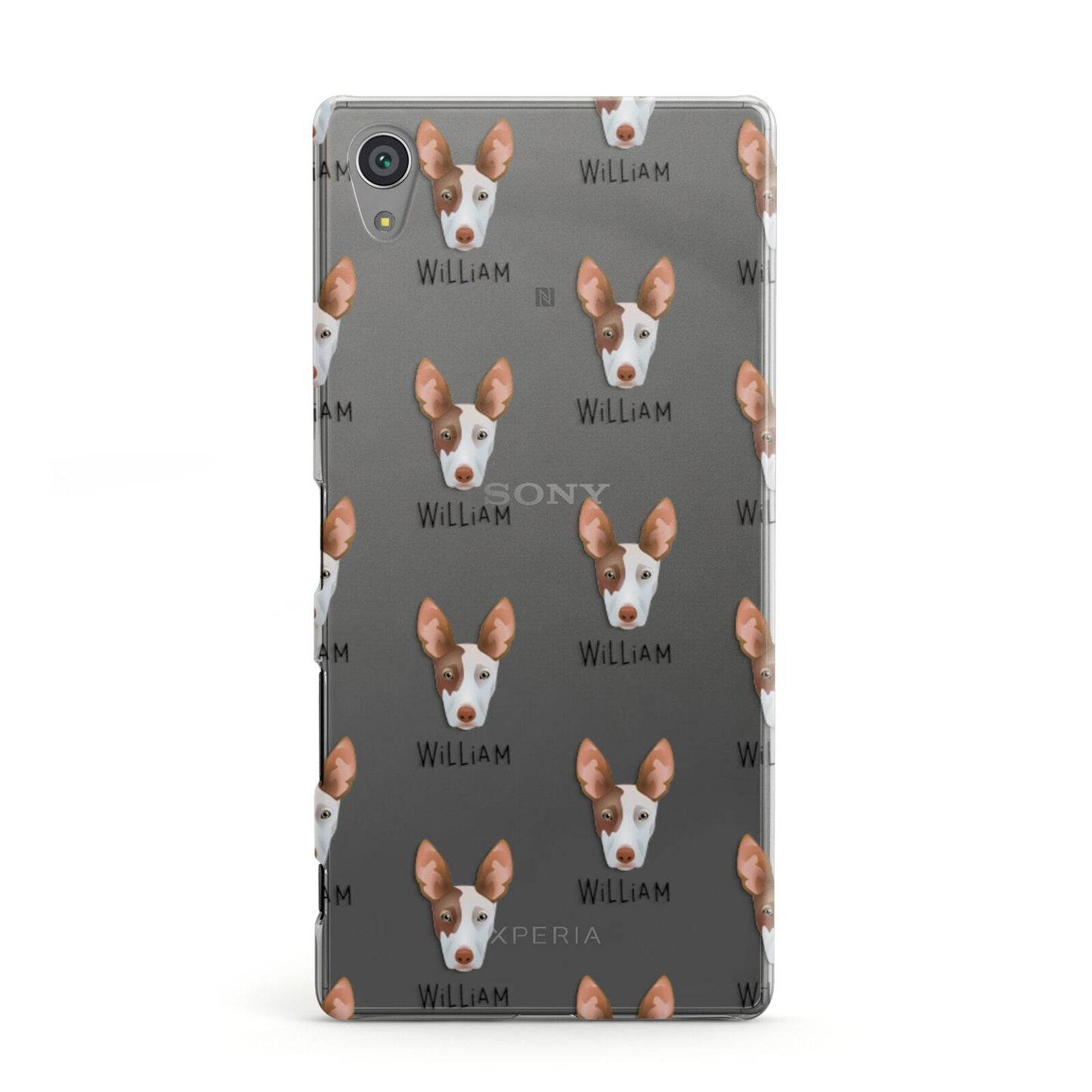 Ibizan Hound Icon with Name Sony Xperia Case