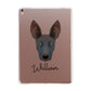 Ibizan Hound Personalised Apple iPad Rose Gold Case