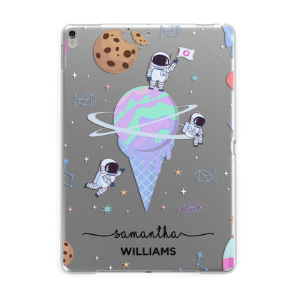 Ice Cream Planets with Name Apple iPad Silver Case