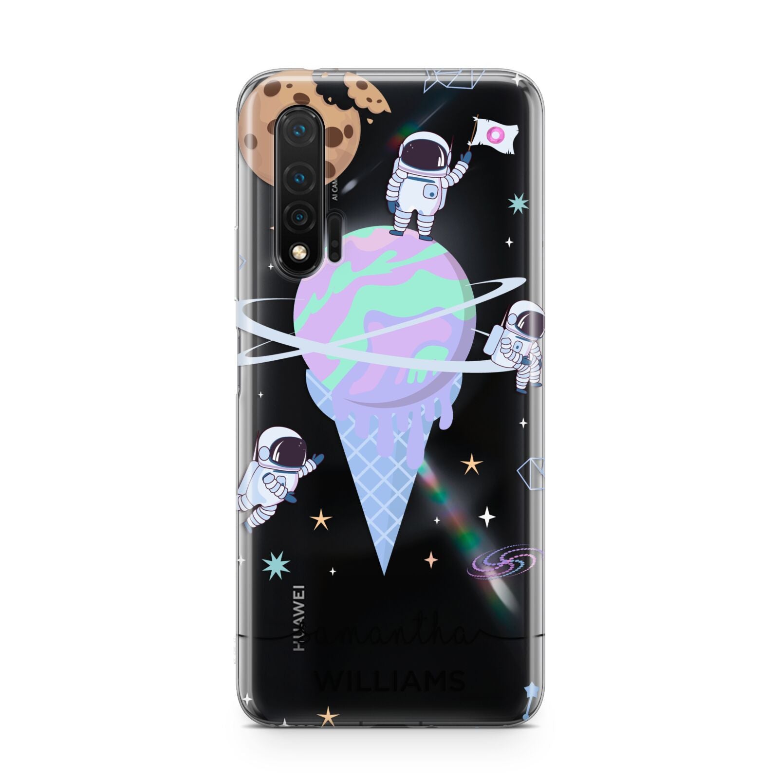 Ice Cream Planets with Name Huawei Nova 6 Phone Case